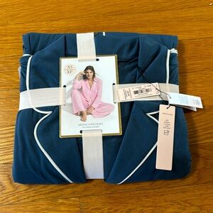 Victoria Secret modal long pj set. Women XS. Blue. NWT